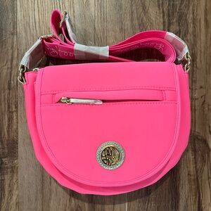 Pink Lily Pulitzer Giovanna neoprene crossbody bag purse